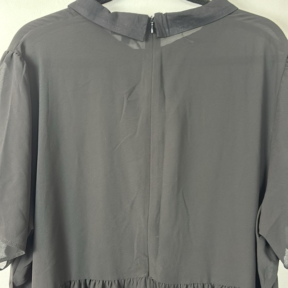 NWT WIDOW BLACK DRESS sheer tie back size 3X - Picture 6 of 12